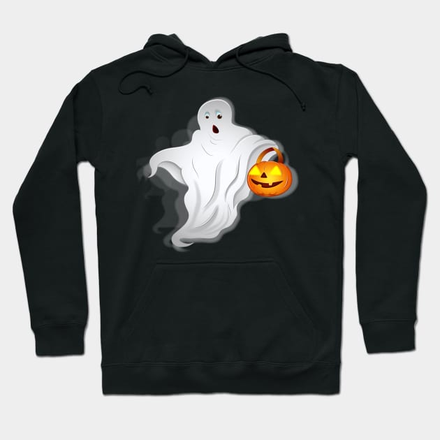 Ghost Pumpkin Hoodie by MACIBETTA